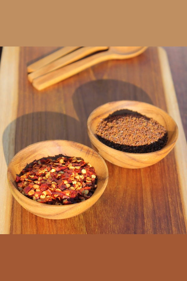 Be Home Teak Pinch Bowls, Set of 4