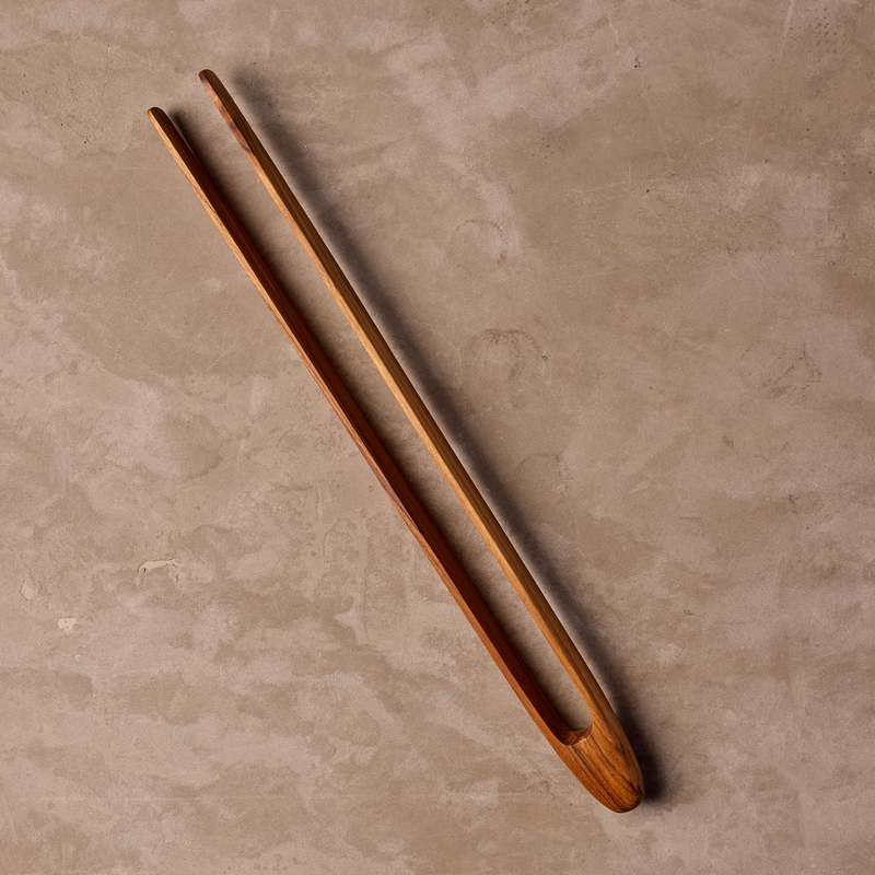Be Home Teak Whale Tong - Thumbnail 4