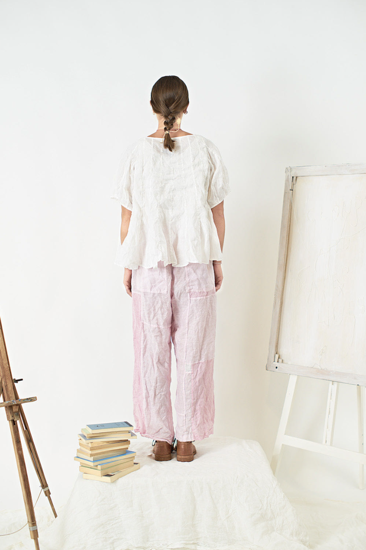 Risa Nakamura Patchwork Trousers Rindou - Pink - Image 2 of 7