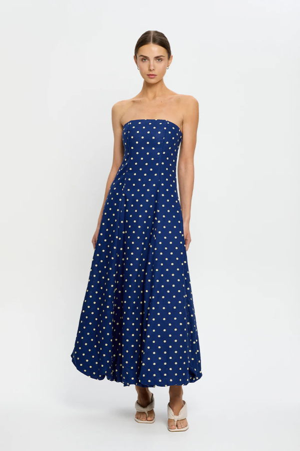 Kivari Lily Maxi Polka Dot Dress