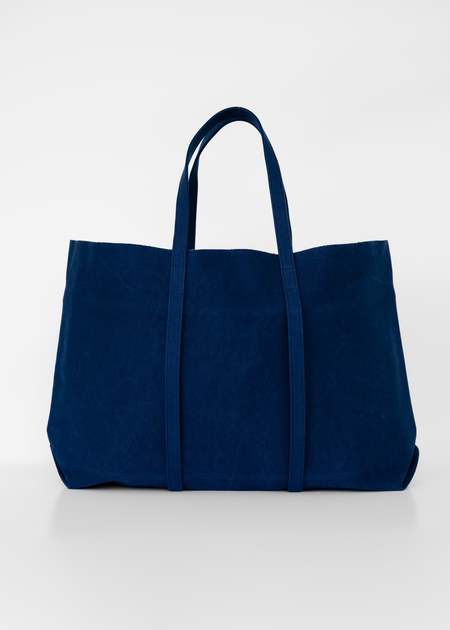 RRL Handwoven Indigo Carpenter Tote Bag - Navy | Garmentory
