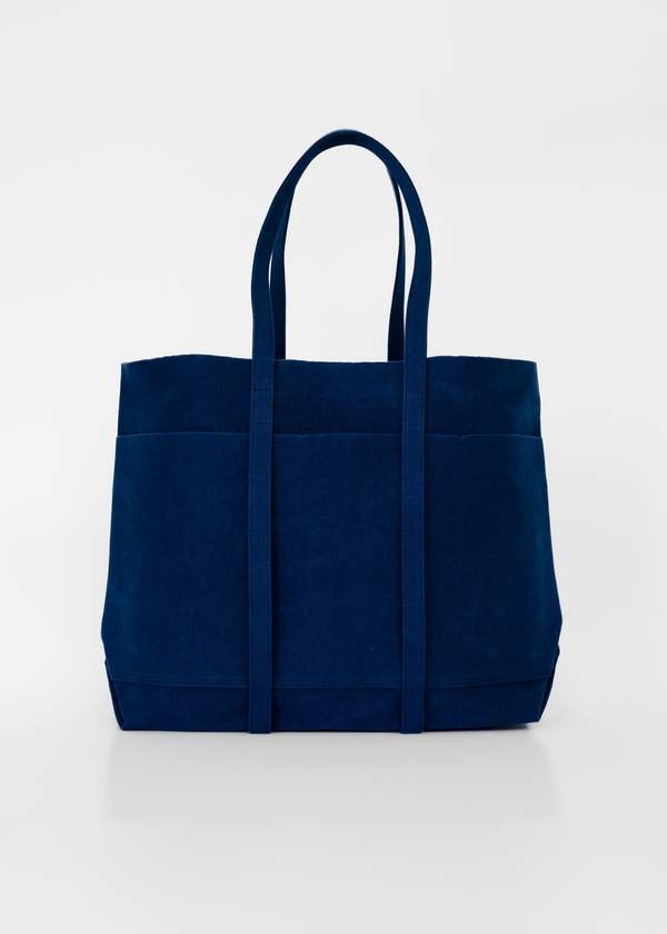 AMIACALVA Washed Canvas 6 Pockets Tote Medium