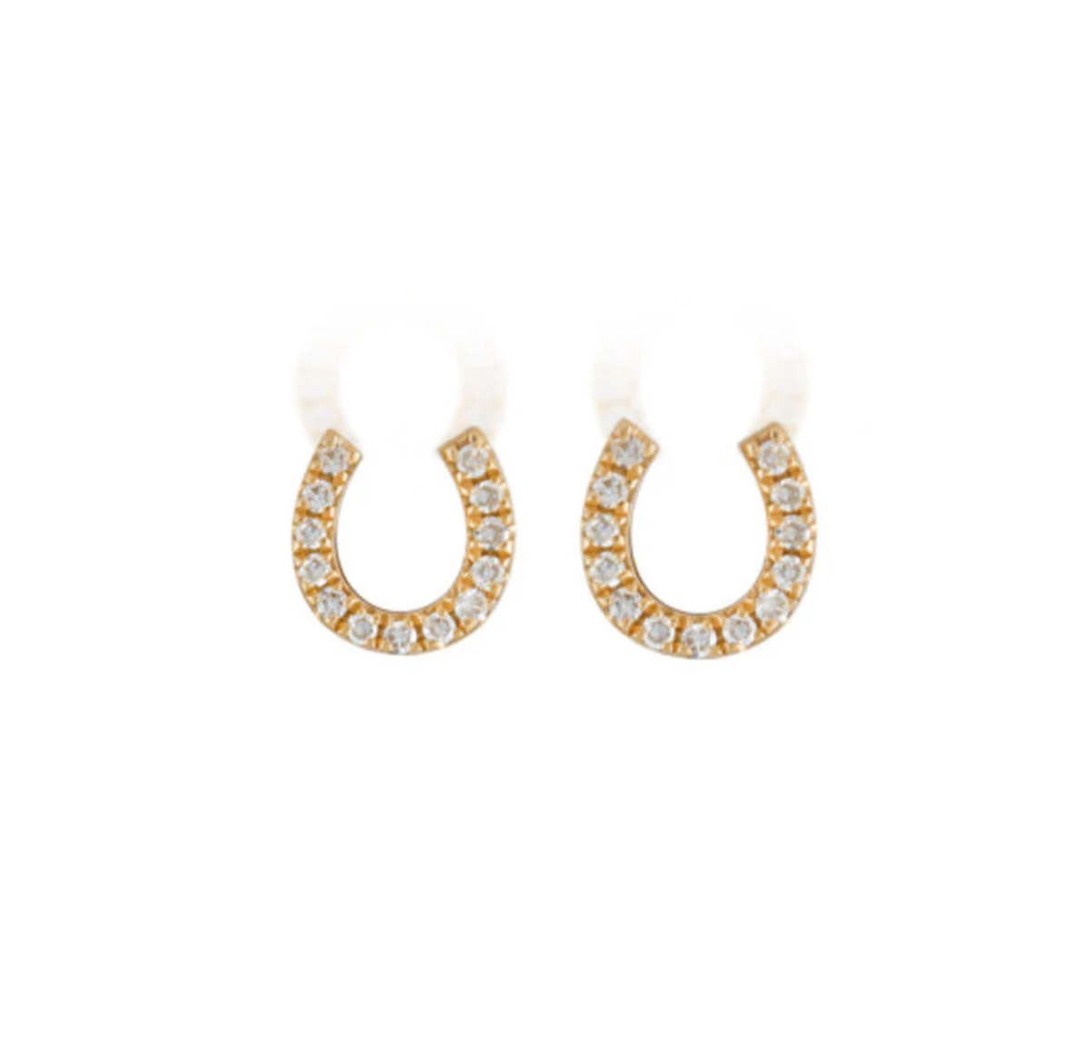 Zofia Day Petite Horseshoe Stud Earrings - Gold - Image 1 of 1