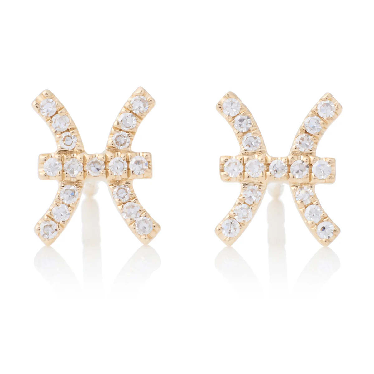Zofia Day Pisces Studs - Gold - Image 1 of 1
