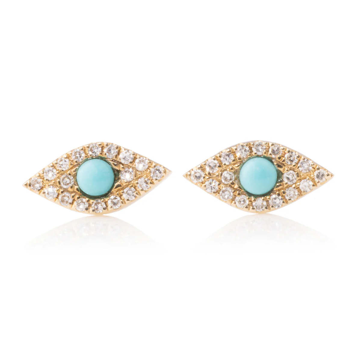 Zofia Day Turquoise Evil Eye Studs - Image 1 of 1