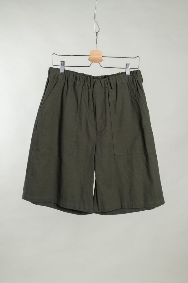Yoko Sakamoto Utility Easy Shorts - Olive