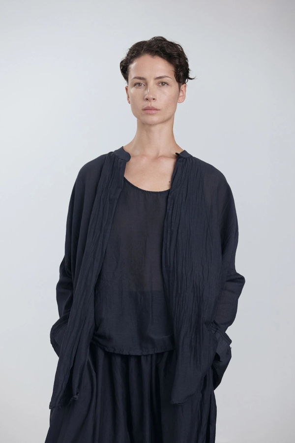 Black Crane Square Shirt