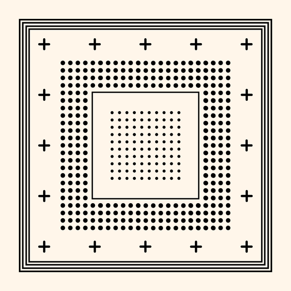 DUSHYANT. Archie Bandana No. 36 - The Gradient in Parchment