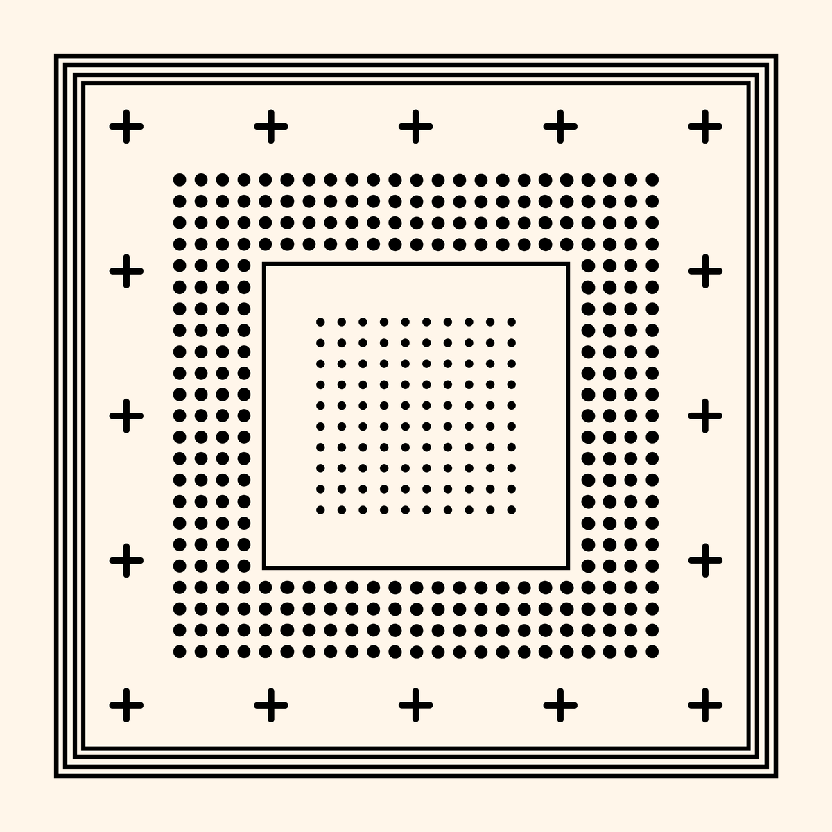 DUSHYANT. Archie Bandana No. 36 - The Gradient in Parchment - Image 1 of 5