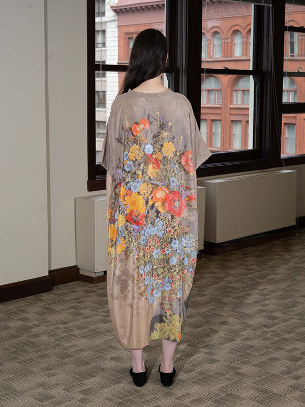 Anntian Silk Dress Print F | Garmentory