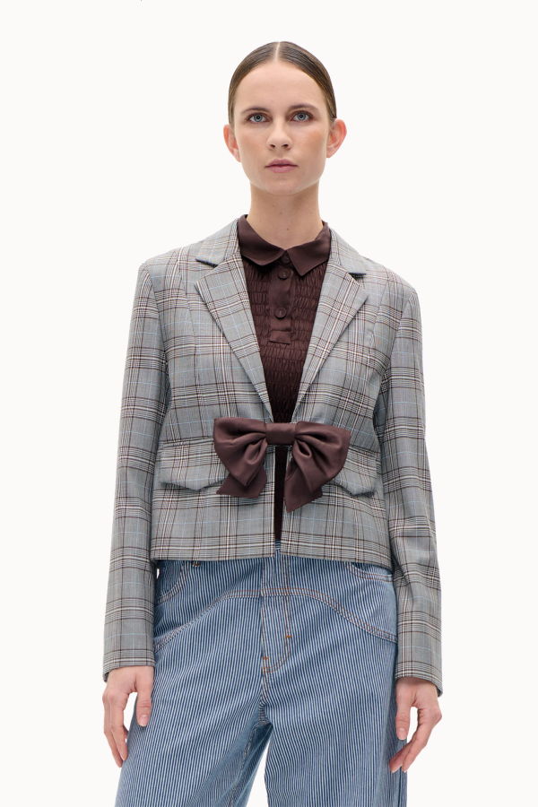Baum und Pferdgarten Benni Blazer - Grey Mini Check