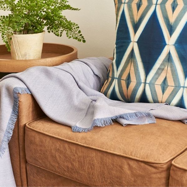 Variously Boro Handwoven Merino Throw