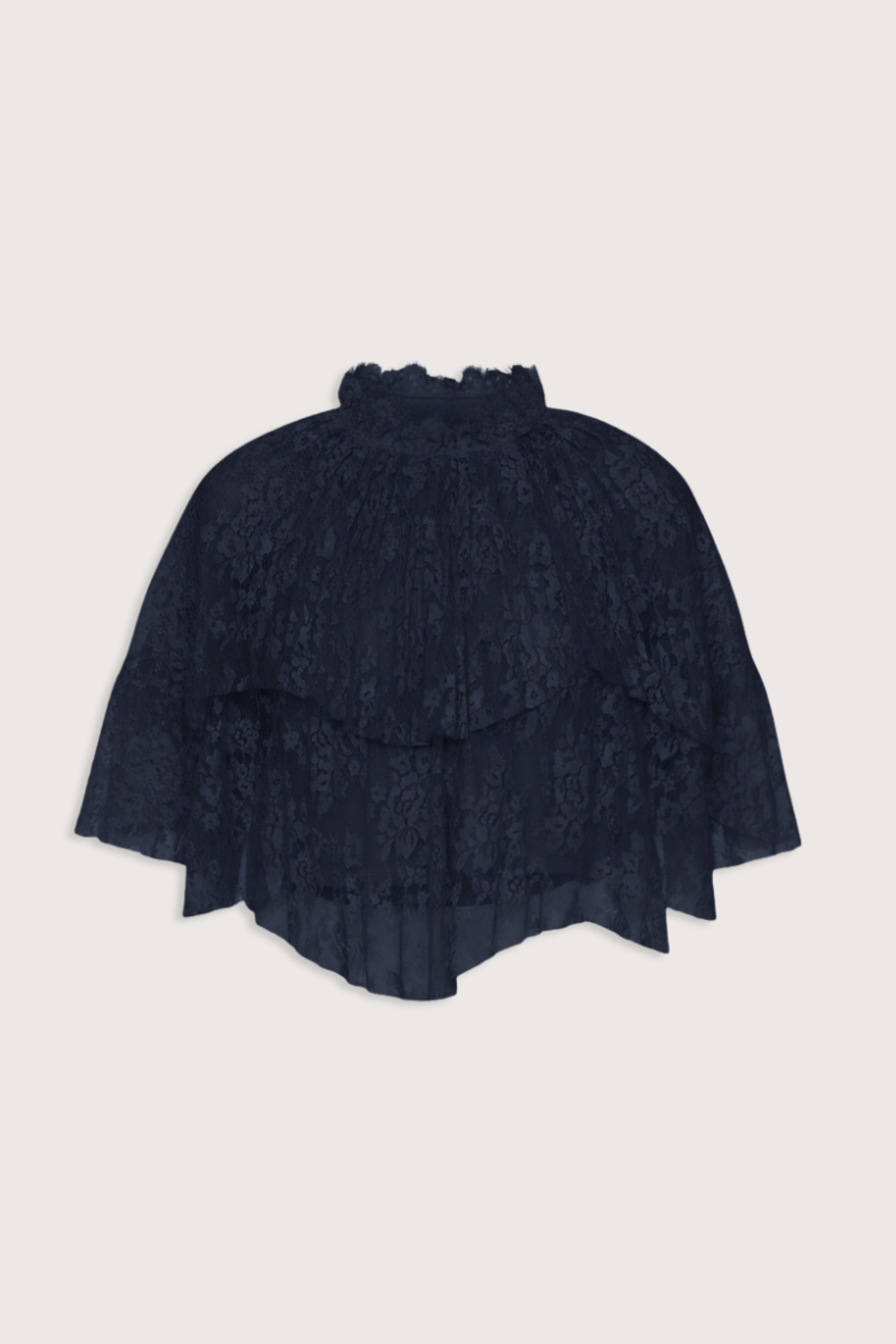 Sea NY Sharleen Lace Cape Top - Navy - Image 1 of 5