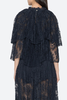Sea NY Sharleen Lace Cape Top - Navy - Thumbnail 4