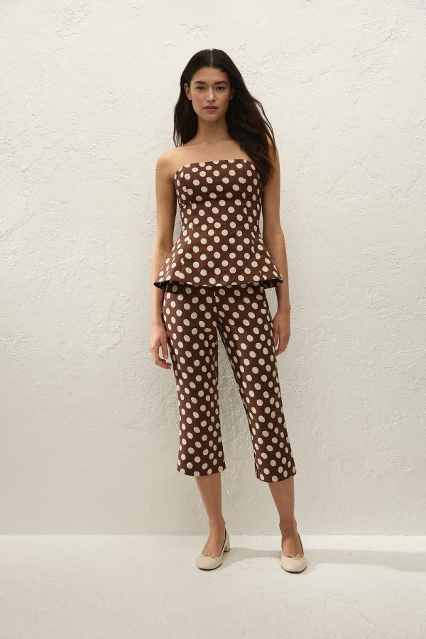 Faithfull The Brand Petro Top - Cioccolato Dot