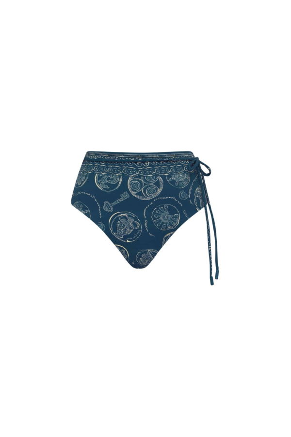 ALÉMAIS Lucky High Waist Brief - Blue