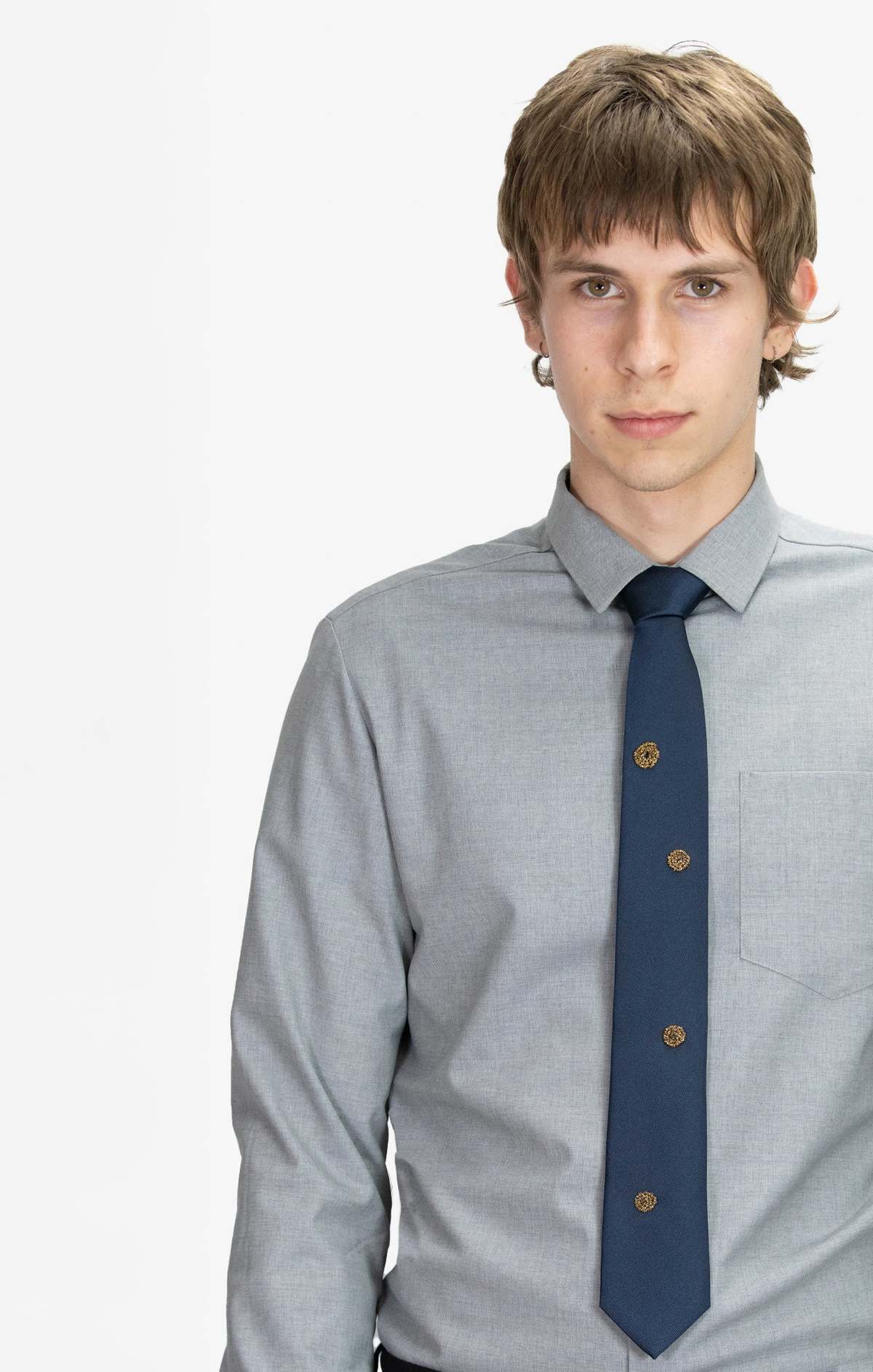 titleofwork Brass Pinwheel Necktie 1018 | Garmentory
