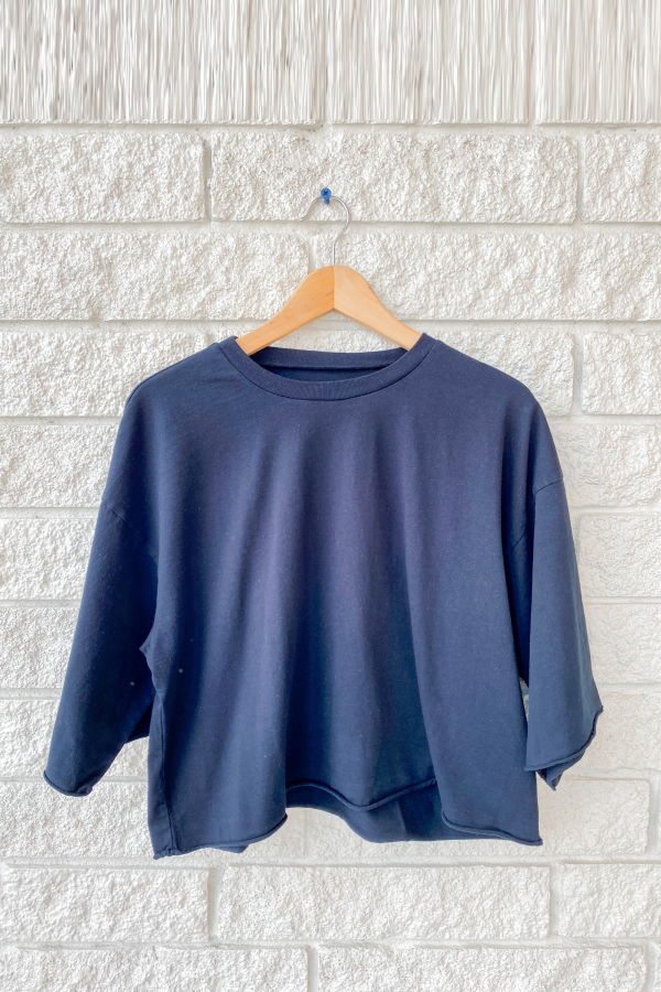 Frank & Eileen Presley Oversized Crop SS Tee - British Royal Navy