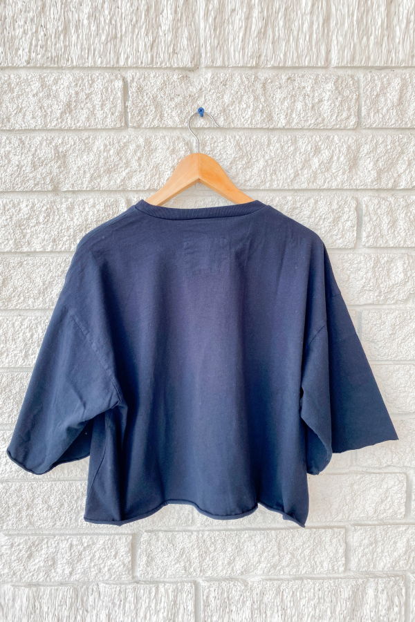 Frank & Eileen Presley Oversized Crop SS Tee - British Royal Navy