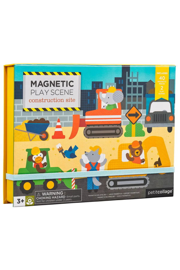 KIDS Chronicle Books Construction Site Magnetic Play Scene