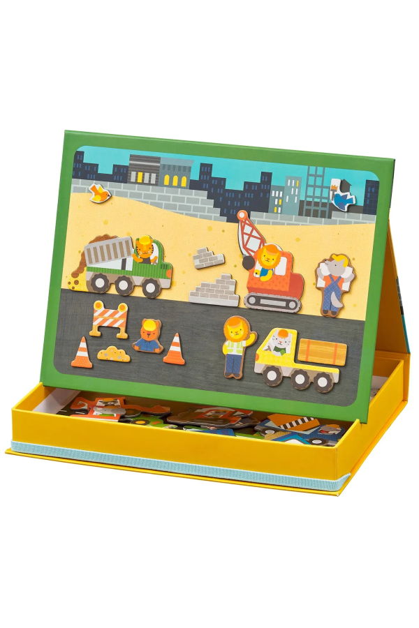 KIDS Chronicle Books Construction Site Magnetic Play Scene