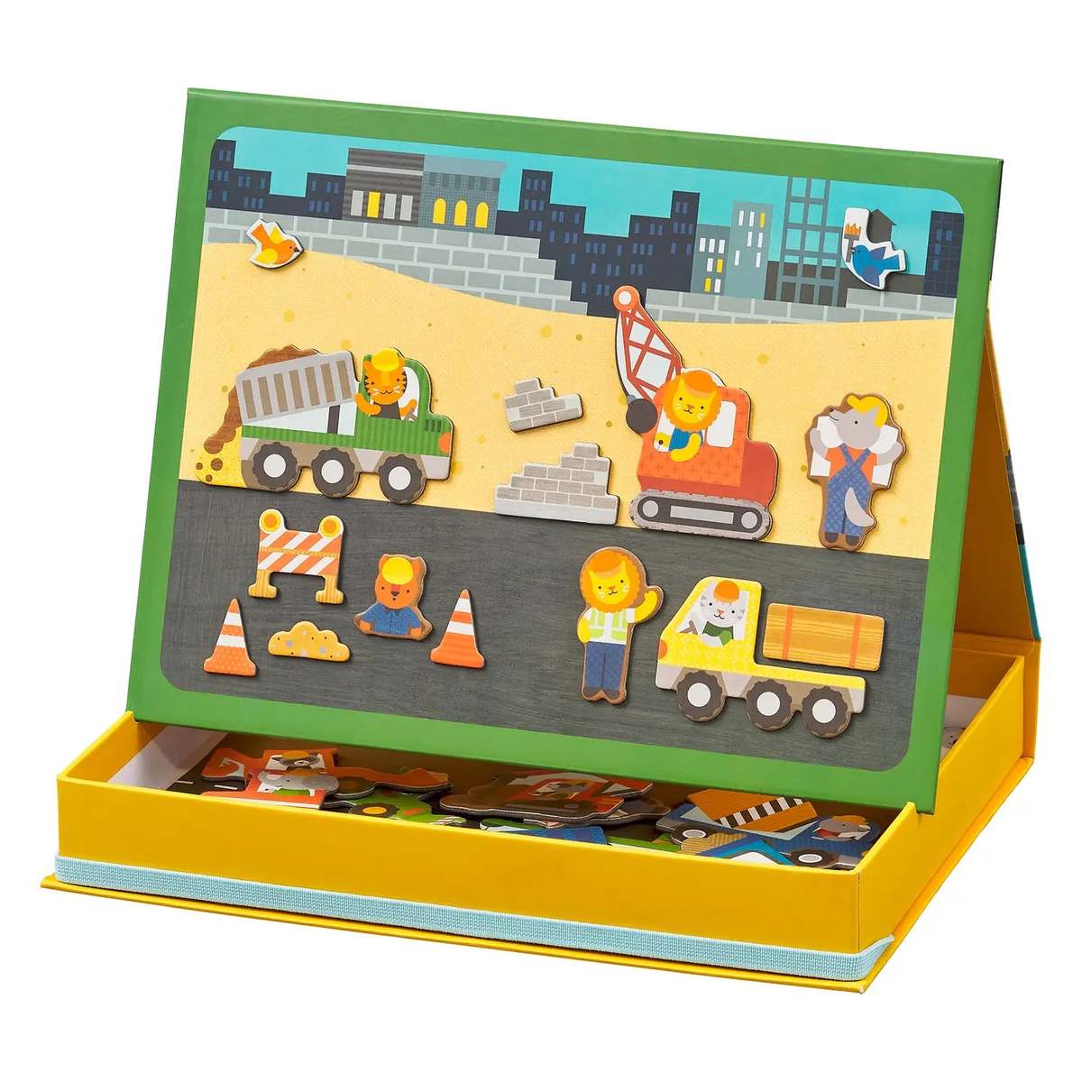 KIDS Chronicle Books Construction Site Magnetic Play Scene - Image 2 of 3
