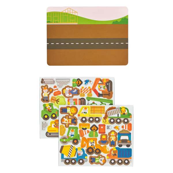 KIDS Chronicle Books Construction Site Magnetic Play Scene