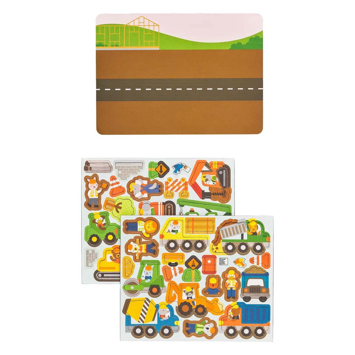 KIDS Chronicle Books Construction Site Magnetic Play Scene - Image 3 of 3