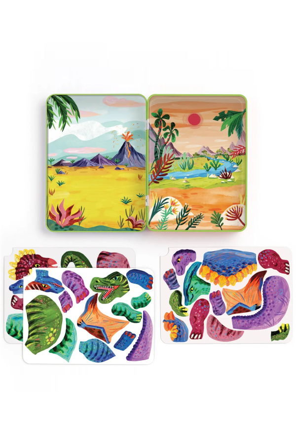 KIDS Chronicle Books Dino Mixup Magnetic Build It Set Toy