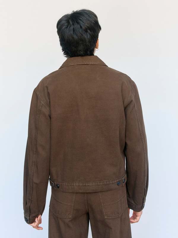 Lemaire Broken Twill Cotton Trucker Jacket | Garmentory