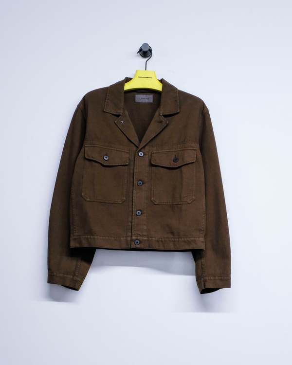 Lemaire Broken Twill Cotton Trucker Jacket | Garmentory