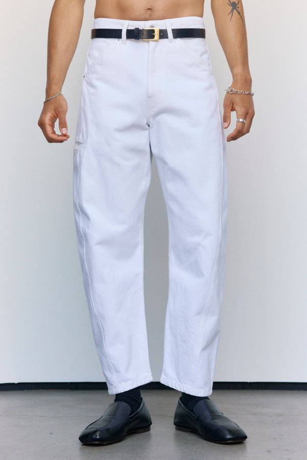Lemaire Milk Cotton Twisted Workwear Pants