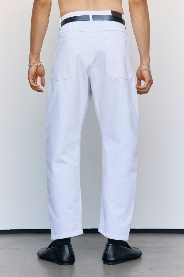 Lemaire Milk Cotton Twisted Workwear Pants