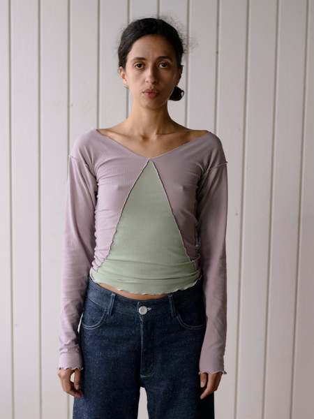 Baserange Cinder Longsleeve Top - Venet Purple | Garmentory
