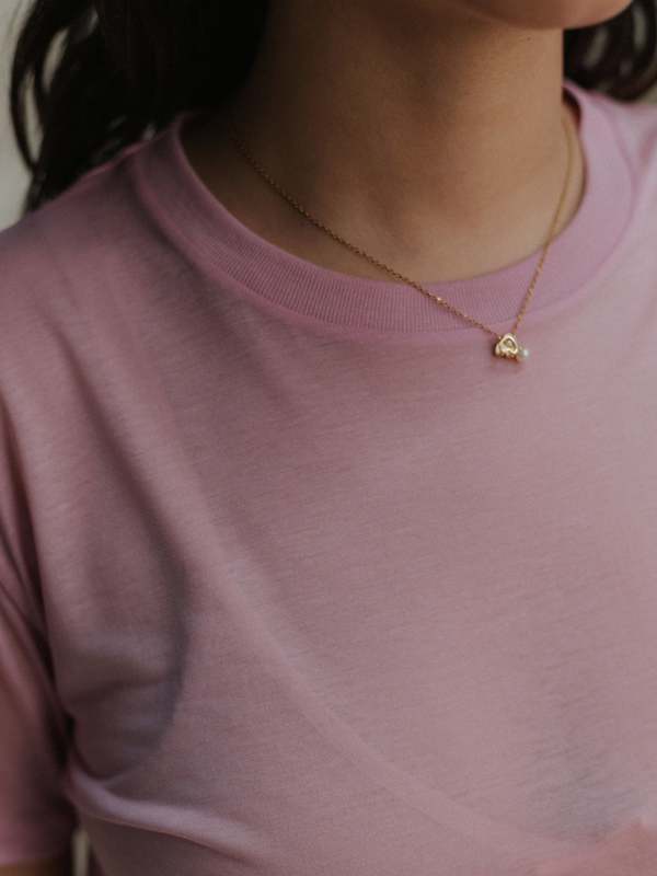 Baserange Tee Shirt Bamboo Lyocell Top - Doro Pink | Garmentory