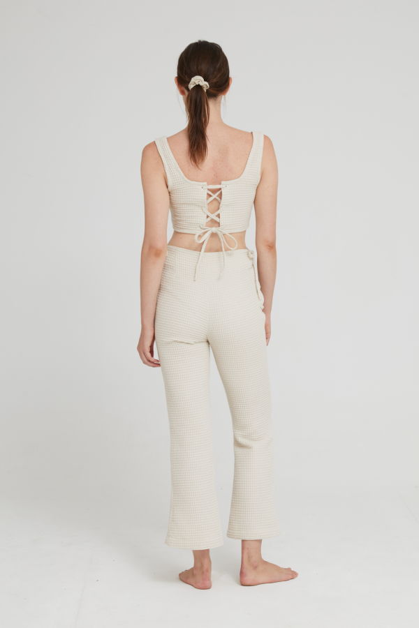 Aniela Parys Eullia Waffle Top - white