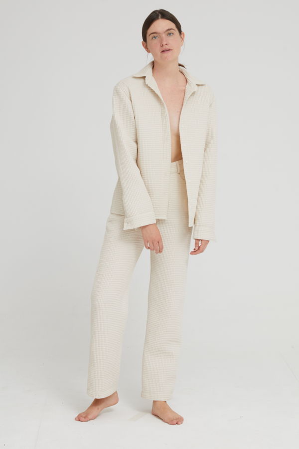 Aniela Parys Nyx Waffle Shirt - white