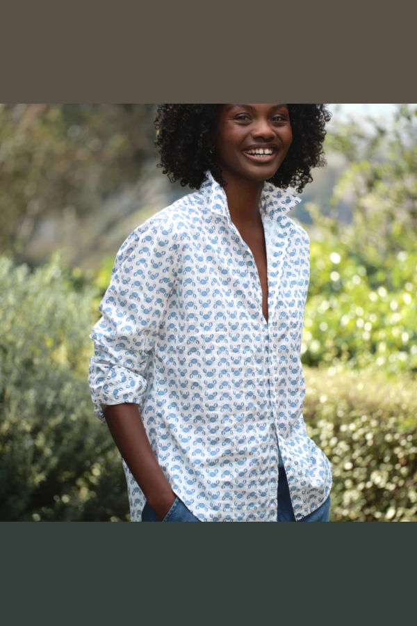Frank & Eileen Eileen Blue Crab Shirt