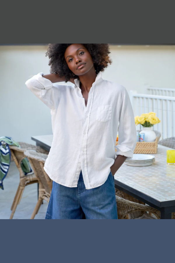 Frank & Eileen Eileen Linen Shirt - White