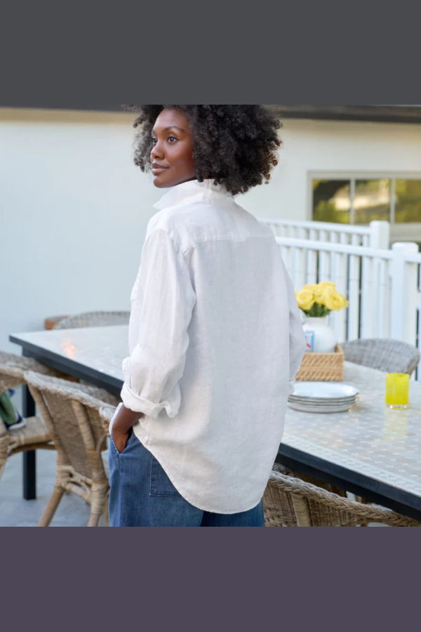 Frank & Eileen Eileen Linen Shirt - White