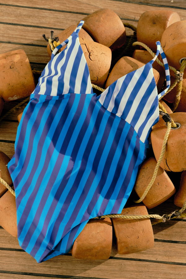Simon Miller Behati One Piece Swimsuit - Tonal Blue Combo