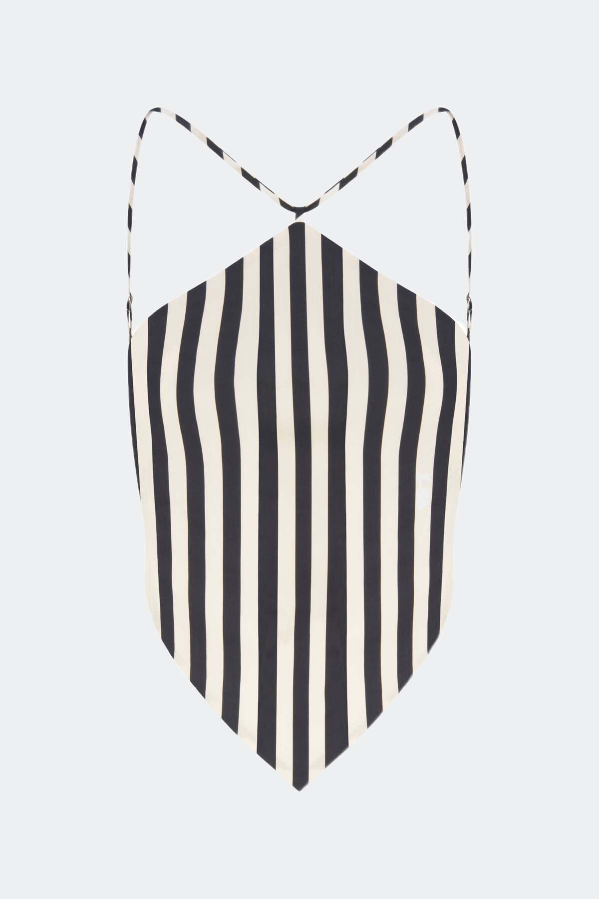 Simon Miller Kit Poplin Tie Top - Black/White Stripe - Image 1 of 5