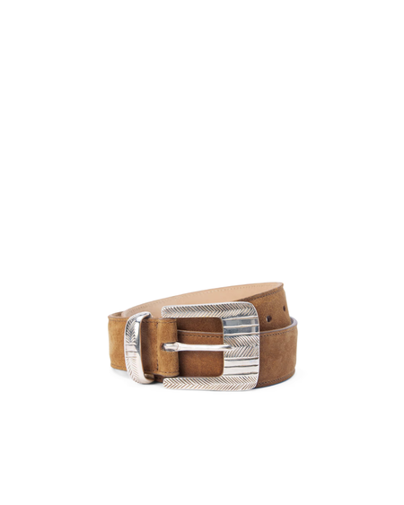 NEW LAUREN MANOOGIAN raw leather buckle belt in gris Plata Belt in Gris | Lauren Manoogian | Covet + Lou | Covet  main image 4