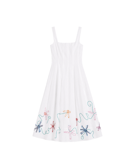 Staud Hawthorne Maxi Dress - Black/Ivory | Garmentory