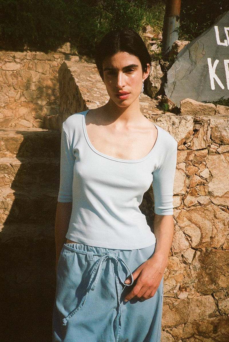 Gil Rodriguez Celine Half-Sleeve Top