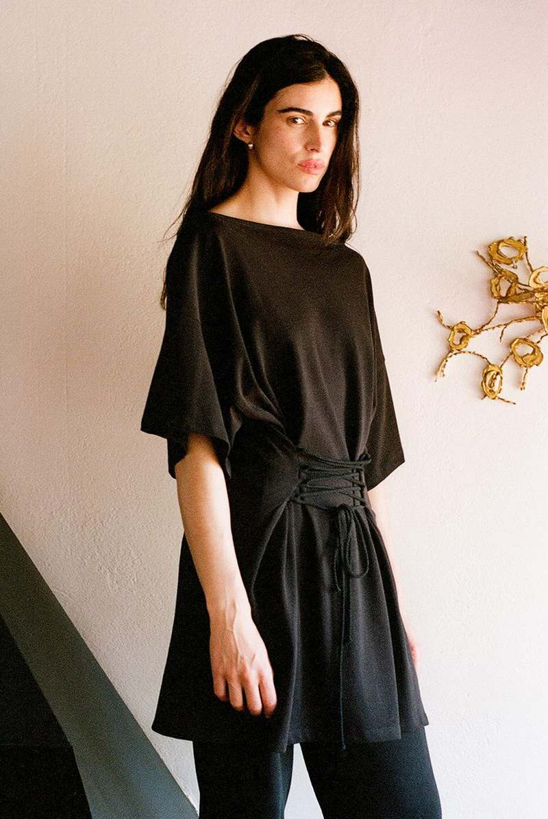 Gil Rodriguez Skipper Shirt Dress - Black
