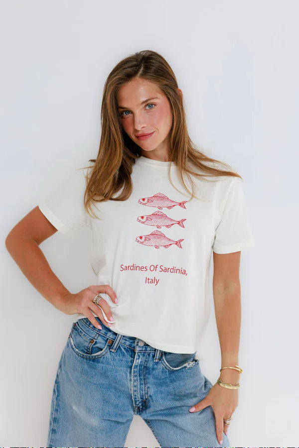 Sunny Somewhere Sardines of Sardinia T-Shirt