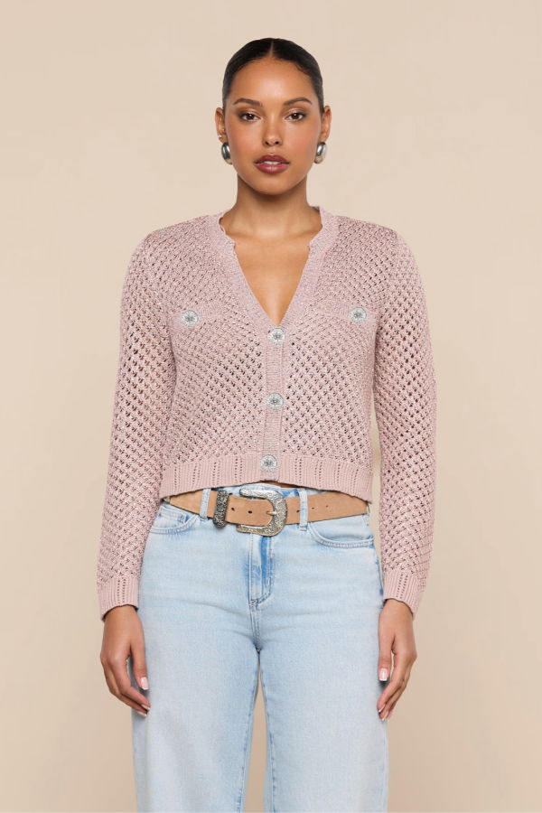 L'agence Blanca Sequin Cardigan