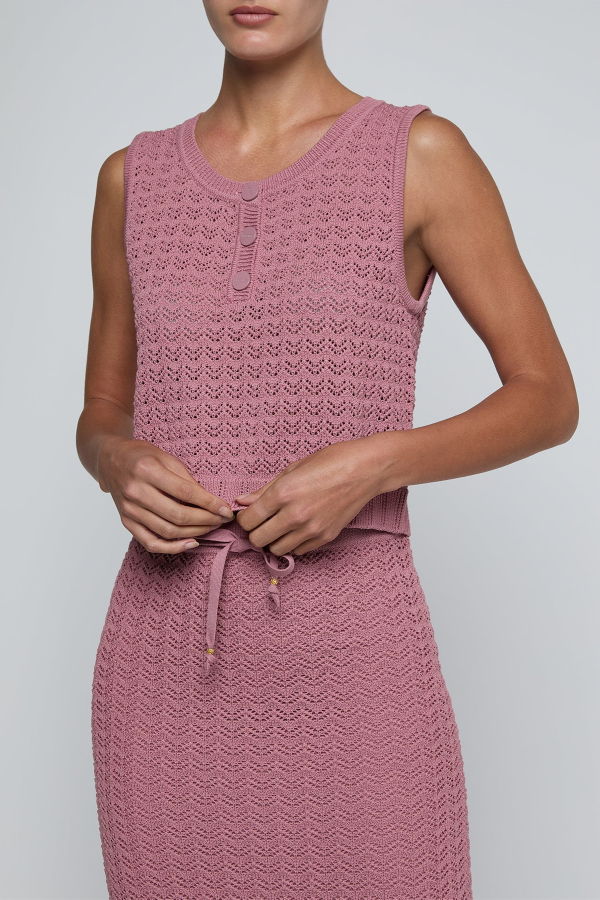 L'agence Carven Pointelle Knit Tank