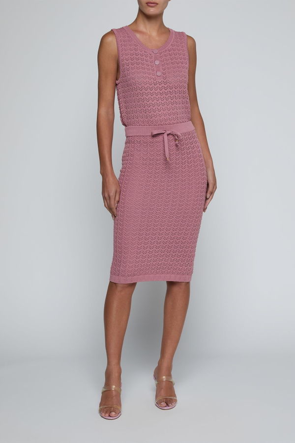 L'agence Lacen Pointelle Knit Skirt